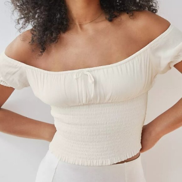 ARITZIA WILFRED COCKTAIL TOP IN XS LT BIRCH - Picture 2 of 7